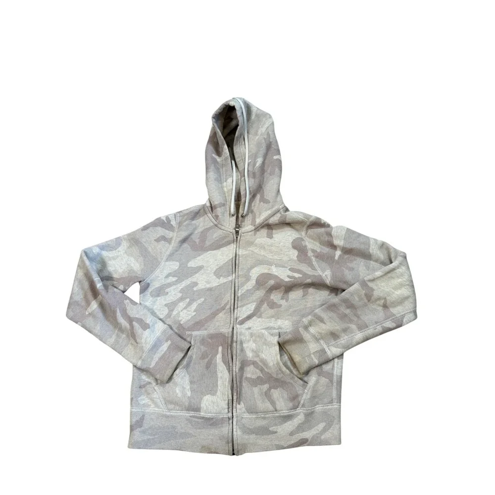 Polo‎ Ralph Lauren Mens XS Camo Full Zip Hoodie Grey Tan Camouflage Pony Logo
